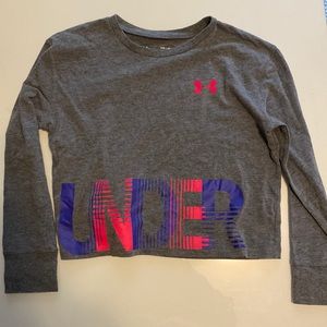 Children’s Under armor cropped long sleeve